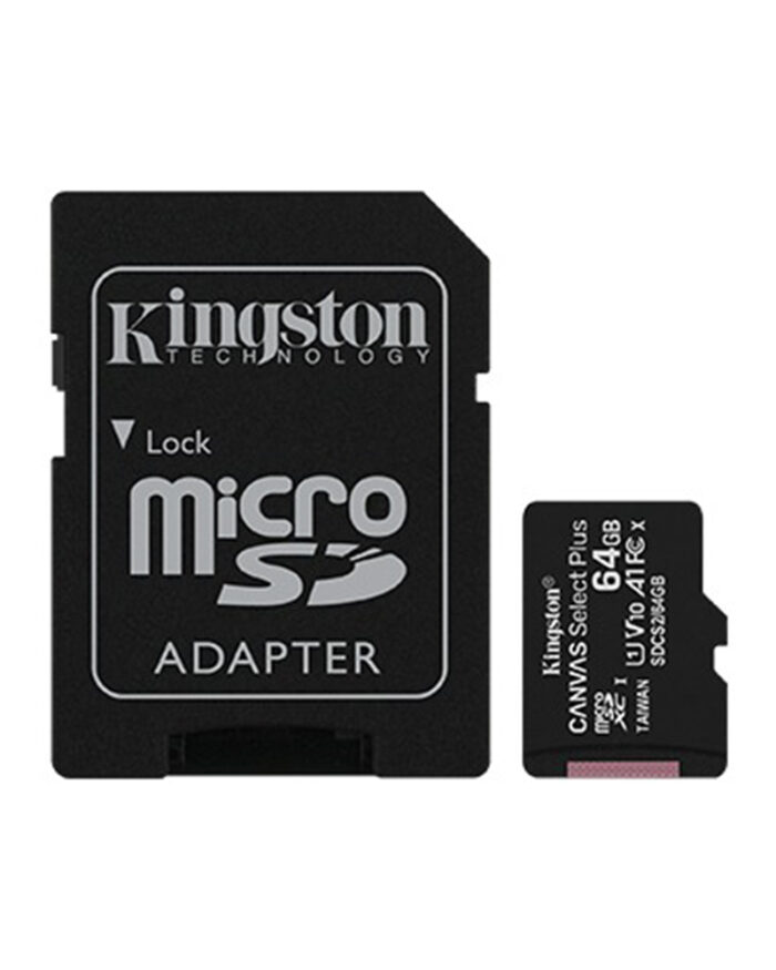 KINGSTON CANVAS SELECT PLUS MICROSD CARD 64GB